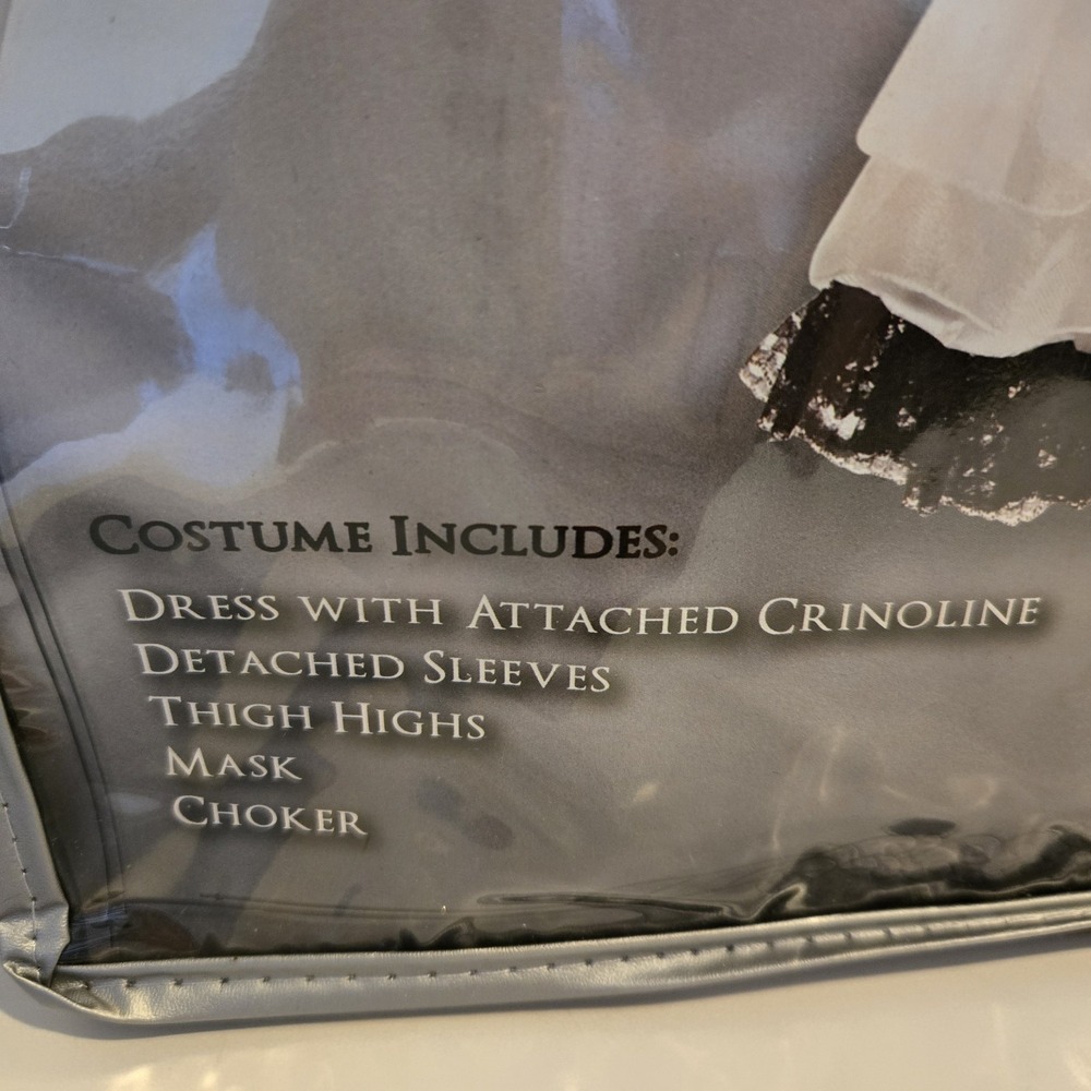 SPIRIT BLACK LABEL "LE BELLE HARLEQUIN" Adult L 8-10 Halloween Costume W/extras! - Picture 3 of 6